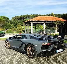 Lamborghini Aventador Svj Black And Blue Lamborghini Aventador Svj Z Litwhips Lamborghini Aventador Sports Cars Luxury Super Sport Cars