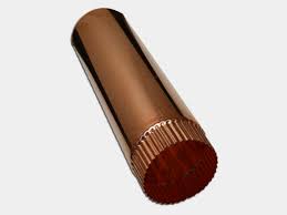 Copper has been the metal of choice for roofing and gutter applications for centuries on many of the worlds most prolific structures. Plain Round Copper Downspout K M Gutter Supply