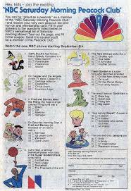 Nbc Saturday Morning Trivia Quiz From 1978 Saturday Morning Cartoons Morning Cartoon Saturday Morning