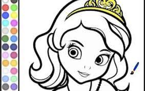 Colorear Cara De Sofia Jugar Juegos De La Princesa Sofia Gratis Princess Coloring Pages Disney Coloring Pages Coloring Pages