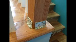 4004 4 newel contemporary designs. How To Hide Stair Post Brackets With Wood Molding Youtube