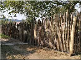 6 8 Cm In Diameter Naturally Increased Curved Fence Elem Fence Design Fence Landscaping Wooden Fence