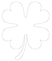 From simple and easy st. Fresh Color 4 Leaf Shamrock Coloring Page