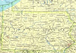 Mapa De Pensilvania Usa Mapas Politico De Pensilvania