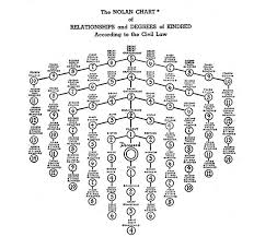 image result for degree of kinship chart dna genealogy