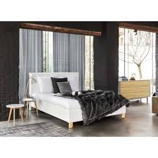 Sbloccare pistoni letto contenitore ikea : Letto Bianco Con Contenitore E Rete A Doghe 160x200cm Pillow Maisons Du Monde