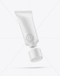 Download Matte Cosmetic Tube With Coral Sponge Mockup In Tube Mockups On Yellow Images Object Mockups
