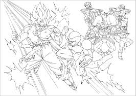 Xeno trunks is capable of becoming a super saiyan 3. Songohan And Freezer Dragon Ball Z Kids Coloring Pages Coloringbay