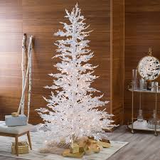 Flocked White Twig Tree Pre Lit Full Christmas Tree Christmas Trees At Hayneedle Twig Christmas Tree White Twig Tree Minimalist Christmas Tree