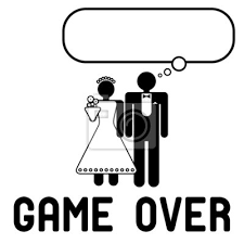 Pacman and galaga and a lot of new stuff too like terminator salvation and big buck hd. Lustige Hochzeitssymbol Mit Sprechblase Game Over Fototapete Fototapeten Nur Wed Brautigam Myloview De