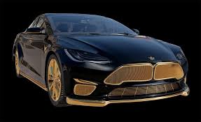 Just look at the specs: Golden Fisker Grille On The Caviar Tesla Model S Plaid