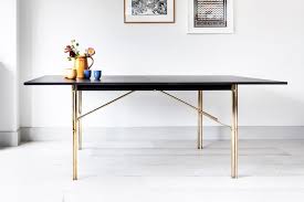 The table top is faux marble. Square Peg Table And Bench Adam Blencowe