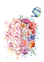 Medical Anatomy Art Stunning Watercolour Flower Brain Print Brain Art Medical Art Anatomy Art