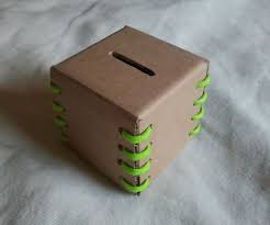 How to make piggy bank money saver box house from recycled material cardboard, it's a simple piggy bank to save all your money. Cardboard Coin Bank Piggy Bank Diy Diy Piggy Banks Diy Bank