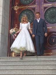 Ballerina Length Wedding Dress Best For A Taller Gal With Gorgeous Ankles Tea Length Wedding Dress Vintage Vintage Style Wedding Dresses Short Wedding Dress