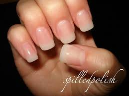 Clear Gel Overlay Natural Looking Acrylic Nails Natural Gel Nails Classic Nails