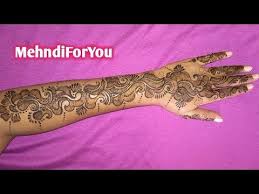 Full Hand Shaded Arabic Mehndi Design Shaded Arabic Mehndi Back Hand Arabic Heena Youtube Arabic Mehndi Designs Mehndi Designs Arabic Mehndi
