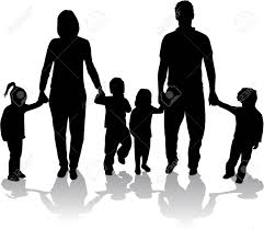 Interested in taking a large family photo? Large Families Black Silhouettes Royalty Free Cliparts Vectors And Stock Illustration Image 27157479