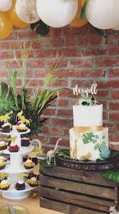 Boy Black And Gold Baby Shower Cake Modern Safari Baby Shower Decor And Cake Baby Shower Sweets Safari Baby Shower Cake Gold Safari Baby Shower