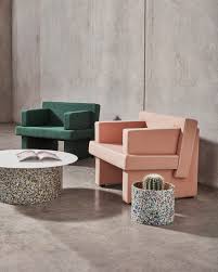 The chair and ottoman are made of molded plywood and leather, and available in several color and wood combinations. Gibson Karlo S August Lounge Collection For Designbythem Yellowtrace