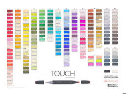 Touch Marker Color Charts Ohuhu Markers Brush Markers