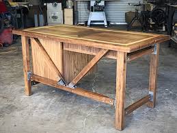 Walnut Desk W Steel Joinery Real Wood Furniture Walnut Desks Wood Furniture