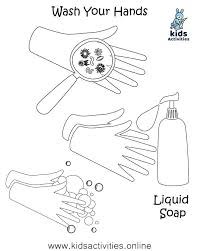The importance of washing hand coloring pages. Free Hand Washing Coloring Pages For Preschoolers Kids Activities Hand Washing Math Coloring Worksheets Coloring Pages