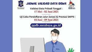 Cara validasi ppdb smp surabaya 2021. Jadwal Lengkap Ppdb Smp Negeri Di Surabaya 3 9 Juni Uji Coba Pendaftaran Surya