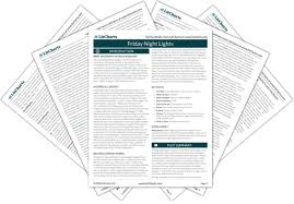 If the season could ever have any salvation, if it could ever makes sense again, it would have to come tonight under a flood of stars on the flatiron plains, before thousands of fans who had once anointed him the chosen son but now mostly thought of him as just another nigger. Friday Night Lights By Buzz Bissinger Plot Summary Litcharts