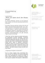 Wenn Die Seele Durch Den Korper Spricht Kreiskliniken Unterallgau