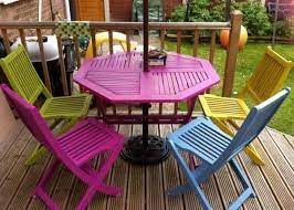 Bring comfort and style to your backyard with patio furniture and other outdoor décor products from the lawn & garden department at sutherlands. Garden Art Projects For Grownups Needing Creative Inspiration Wooden Garden Furniture Wood Patio Furniture Painted Garden Furniture