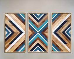 Geometric Wood Wall Art Wood Mosaic Reclaimed Wall Art Etsy In 2020 Reclaimed Wall Art Wood Wall Art Diy Wood Wall Art