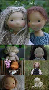 Dollmaking Tips How To Make Doll Hair Fig Me Doll Hair Soft Dolls Doll Crafts