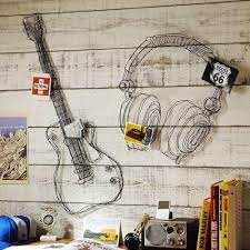 See more ideas about metal wall decor, metal walls, wall decor. Metal Wire Guitar Wall Decor Art Music Wall Sculpture Wire Headset Musical Instrument Wall Decor Decoration Art Decorative Decorativedecorative Wall Art Aliexpress