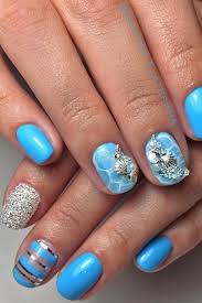 Beautiful butterflies by jennifer tittlies from color your nails! 18 Summer Nail Designs You Should Try In August Nail Designs Summer Summer Nails Nail Designs