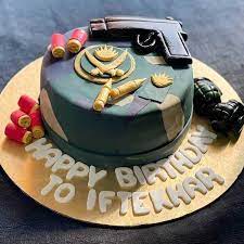 You'll also find loads of homemade cake ideas and diy birthday cake inspiration. Send Army Themed Cake With Pistol On Top Online Gal21 96175 Giftalove