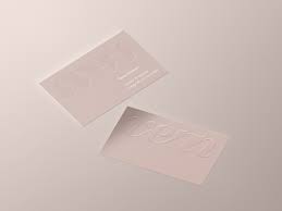 What is the difference between embossed and debossed business cards? Embossed Business Card Mockup Free Mockups Pixelify Net