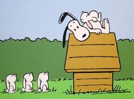 Snoopy And The Bunnies Peanuts Comic Painting From The 60s Etsy In 2021 Snoopy Snoopy Love Snoopy Funny