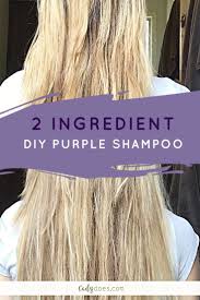 2 Ingredient Diy Purple Shampoo Diy Hair Toner Purple Shampoo Shampoo For Gray Hair