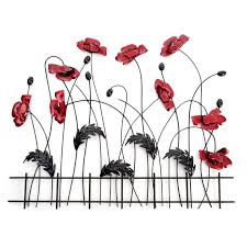 Metal Wall Art Poppy Flower Fence Metal Wall Art Contemporary Art Range Brilliant Wall Art Metal Tree Wall Art Metal Flower Wall Decor Metal Tree