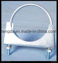 China Exhaust Pipe Clamps Worm Drive Spring Band Loaded