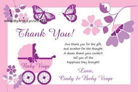 Baby shower resources and ideas. Baby Shower Thank You Note Wording Online