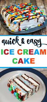 Quick And Easy Ice Cream Cake Recipe Mom Vs The Boys In 2020 Easy Homemade Ice Cream Ice Cream Cake Recipe Homemade Homemade Ice Cream Cake