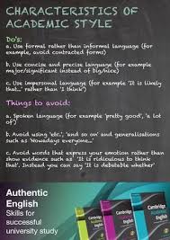 Cambridge Academic English Academic Style Poster Academic Writing Ielts Writing Essay Tips