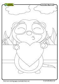 Meerkat coloring pictures, worksheets for your child. Coloring Page Meerkat