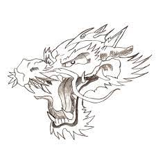 Japanese Dragon Head For Tattoo Dragon Head Drawing Dragon Tattoo Art Japanese Dragon