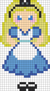 Alice Perler Bead Pattern Bead Sprite Perler Bead Disney