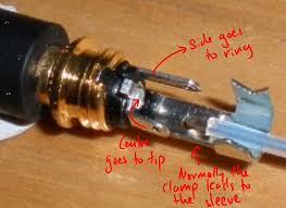 This audio jack is similar to the trs phono plug, with the exception that there is an additional ring, resulting in a tip + ring + ring + sleeve configuration. Rca To 3 5 Mm Trs Cable 9 Steps Instructables