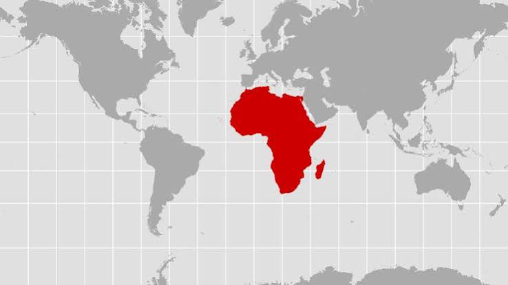 UN Africa true size map
