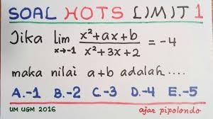 We did not find results for: Soal Hots Matematika Tipe Un Sbmptn Limit Ajar Pipolondo Youtube
